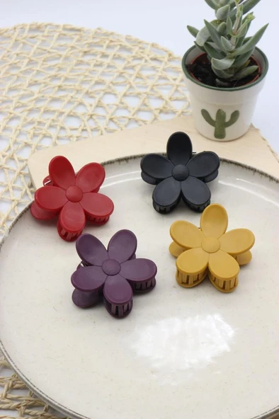 Kadın Toka Papatya Mandal Toka 4 Adet - 4