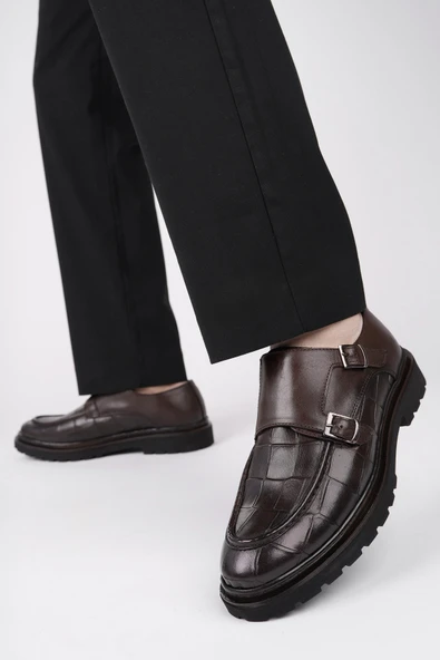 Muggo DİEGO Klasik Hakiki Deri Günlük Ortopedik Erkek Casual Ayakkabı - 6