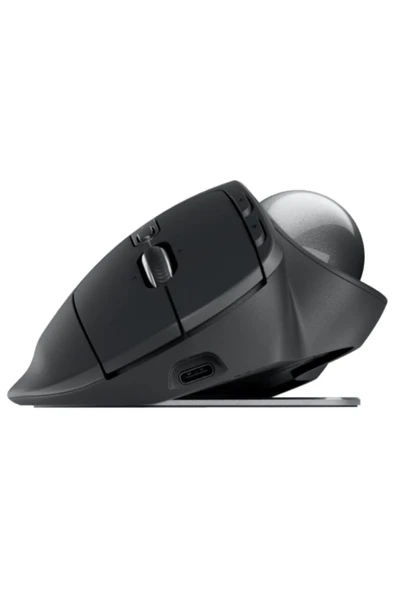 Logitech Mx Ergo S Gelişmiş Bluetooth Kablosuz Trackball Pc/mac Için Ergonomik Mouse, Siyah - Resim 3