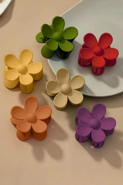 Kadın Toka Papatya Mandal Toka 4 Adet - 12