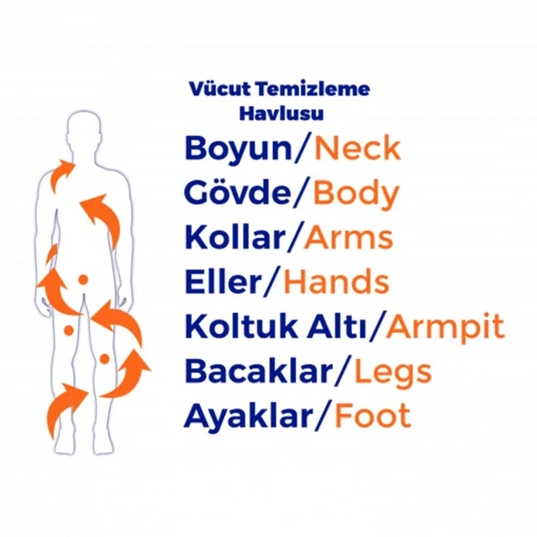 Lorina Vücut Temizleme Havlusu 50 li 10 Paket - Resim 2
