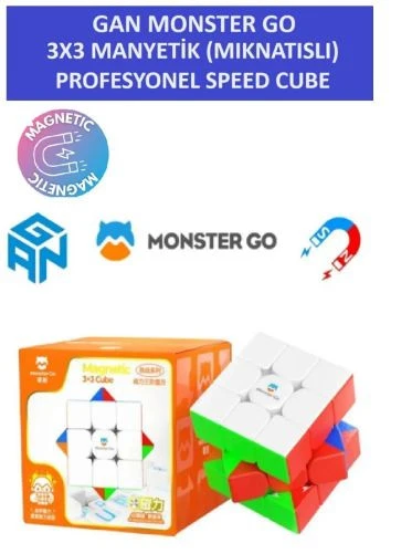 MG356 M 3x3 MIKNATISLI Manyetik Zeka Küpü - Profesyonel Speed Cube - Sabır Küpü -