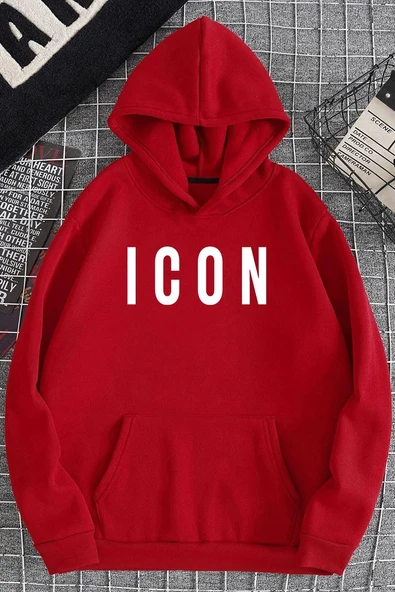 Unisex Icon Baskılı Sweatshirt - Resim 2