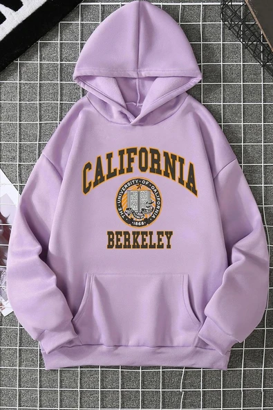 Unisex California Baskılı Sweatshirt - 6