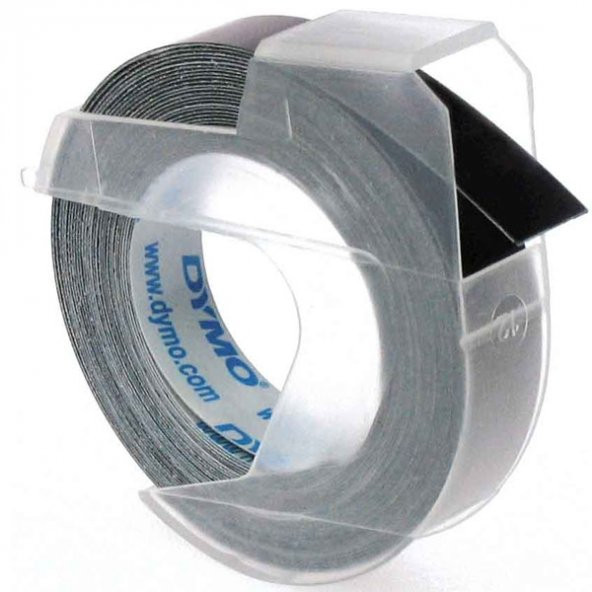 Dymo Kabartma Şerit 9MMx3M Siyah S0898130 ürün görseli 1