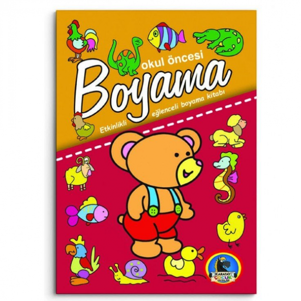 4E Boyama Kitabı Okul Öncesi Dev Boy Karatay Yayınevi - 2