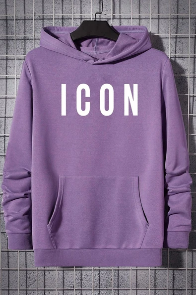 Unisex Icon Baskılı Sweatshirt - Resim 4