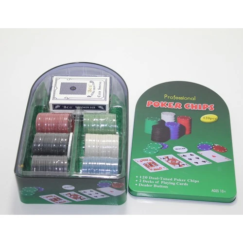 Poker Oyunu 100 Chip Ve 2 Adet İskambil Kağıt Setine Sahip Poker Oyunu No 2 ürün görseli