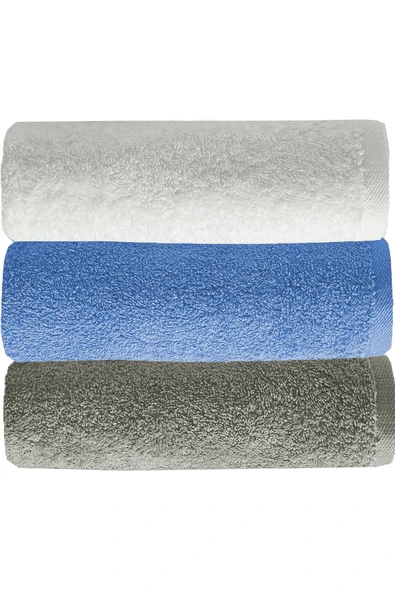 3 lü Renkli El Yüz Havlu Seti %100 Pamuklu Natural Harmony - 7