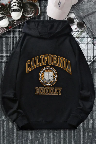 Unisex California Baskılı Sweatshirt