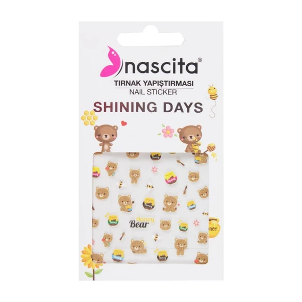 Nascita Honey Bear Tırnak Stickeri - 22