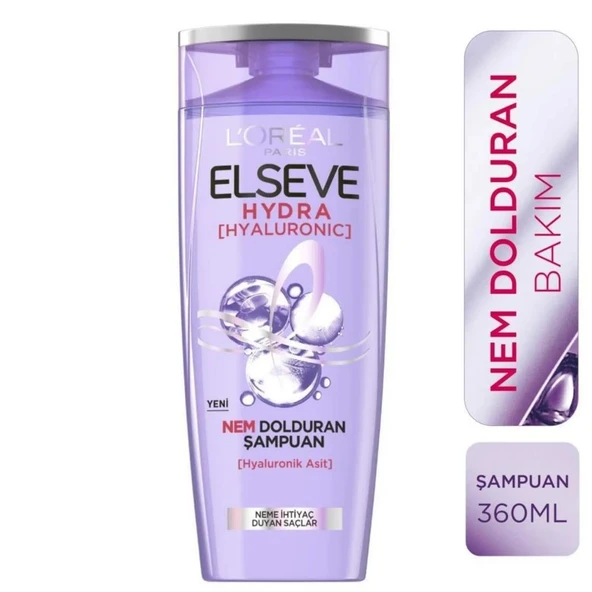Elseve Hydra Hyaluronic Nem Dolduran Şampuan 360ml - 1