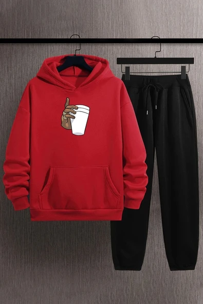 Unisex Tupac Coffee Baskılı Eşofman Takımı - Resim 7