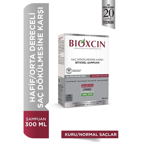 Bioxcin Genesis Kuru-Normal Saçlar için Şampuan 300 ml ürün görseli 1