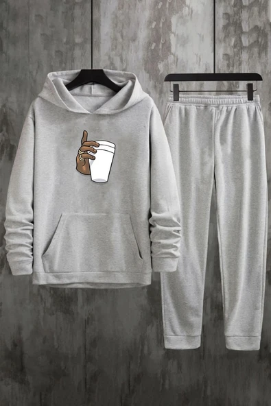 Unisex Tupac Coffee Baskılı Eşofman Takımı - Resim 5