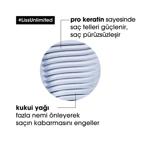 Loreal Serie Expert Liss Unlimited Disiplin Elektriklenme Karşıtı ve Yumuşaklık Şampuanı 300ml - 5