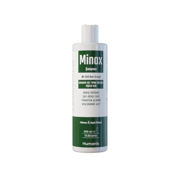 Minox Seboreik Cilt Tipine Eğilimli Kişiler İçin P-Yağ Dengesi Kontrolü Şampuan 300ml