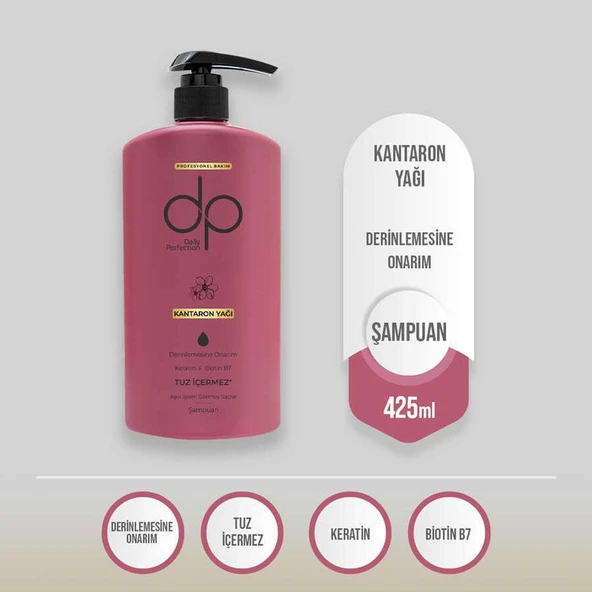 Dp Daily Perfection Kantaron Yağı Şampuan 425ml - Resim 2
