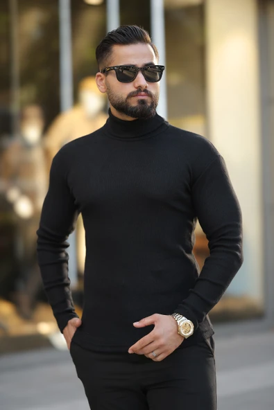 5'li Paket Erkek Boğazlı Balıkçı Triko Kazak - 6