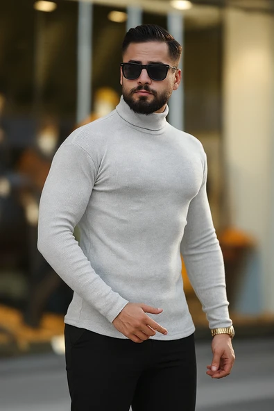 5'li Paket Erkek Boğazlı Balıkçı Triko Kazak - 8