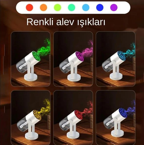 Masaüstü Volkan Şekilli Nemlendirici Difüzör Buhar Makinesi Hava Temizleyici - 5