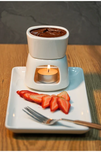 Farika Porselen Yekta 3 Parça Porselen Fondü Seti