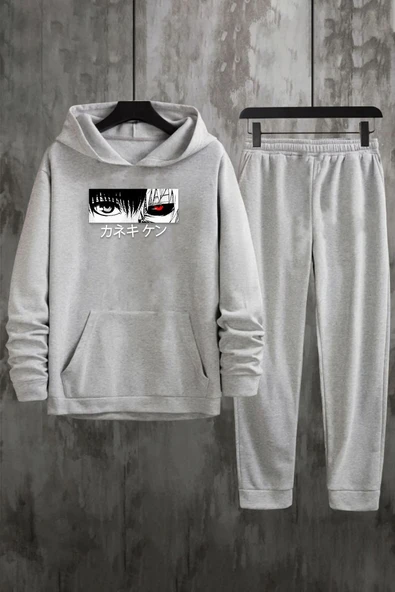 Unisex Ken Kaneki Baskılı Eşofman Takımı - 4