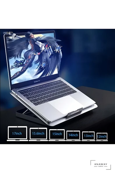 ANAWAY Icecoorel A18  Dizüstü Soğutucusu Taşınabilir Laptop Standı, Dizüstü Isı Dağılımı Raf Masaüstü Laptop Standı, Dizüstü Tutucu Dizüstü Soğutucusu Dizüstü Ped, - 3