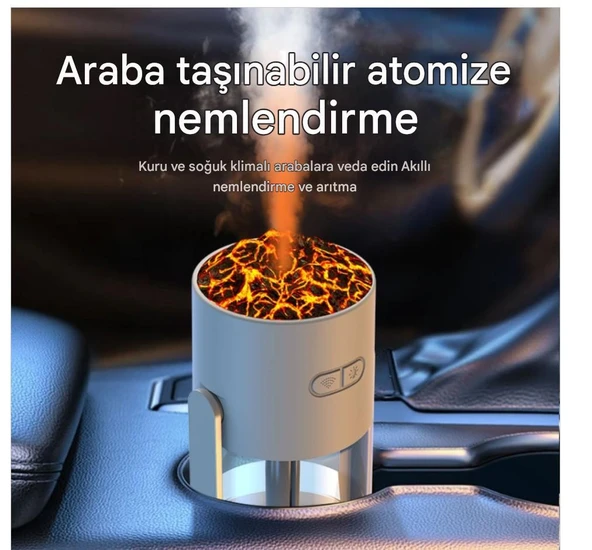 Masaüstü Volkan Şekilli Nemlendirici Difüzör Buhar Makinesi Hava Temizleyici - 6