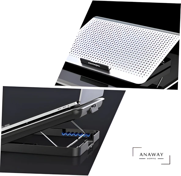 ANAWAY Icecoorel A18  Dizüstü Soğutucusu Taşınabilir Laptop Standı, Dizüstü Isı Dağılımı Raf Masaüstü Laptop Standı, Dizüstü Tutucu Dizüstü Soğutucusu Dizüstü Ped, - 4