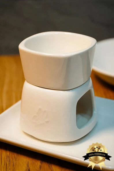 Farika Porselen Yekta 3 Parça Porselen Fondü Seti - 2