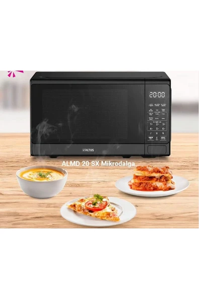 Altus Modern ALMD 20 SX Siyah Mikrodalga Fırın Siyah Resmi Distribütör Garantili 2001 W+ Solo Digital 2 Y - 3