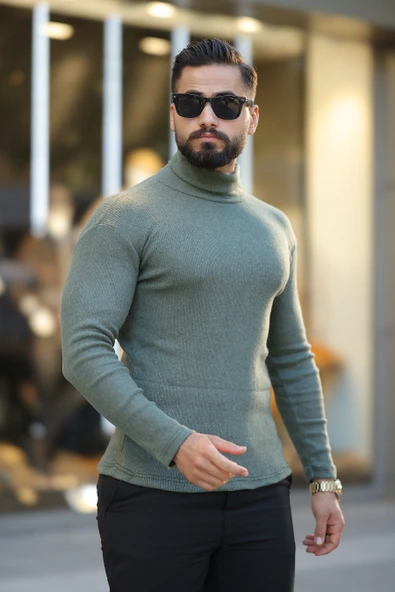 5'li Paket Erkek Boğazlı Balıkçı Triko Kazak - 2