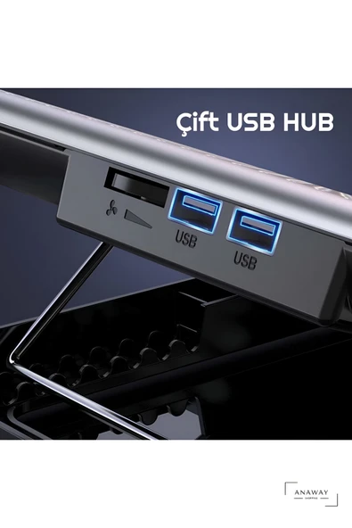 ANAWAY Icecoorel A18  Dizüstü Soğutucusu Taşınabilir Laptop Standı, Dizüstü Isı Dağılımı Raf Masaüstü Laptop Standı, Dizüstü Tutucu Dizüstü Soğutucusu Dizüstü Ped, - 5