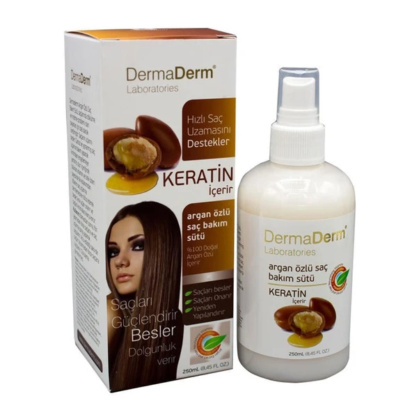 Dermaderm Keratin Argan Özlü Saç Bakım Sütü 250ml