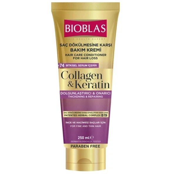 Bioblas Collagen Keratin Saç Dökülmesine Karşı Krem 200ml