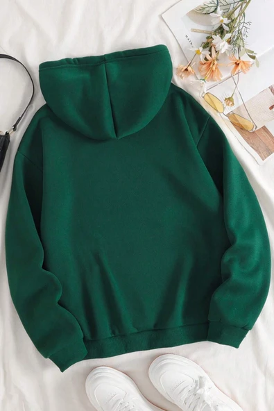 Unisex Minimal line drawing Baskılı Sweatshirt - 8