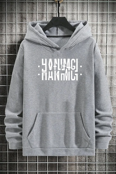 Hanımcı Yazılı Katlamalı Sweatshirt - Resim 7