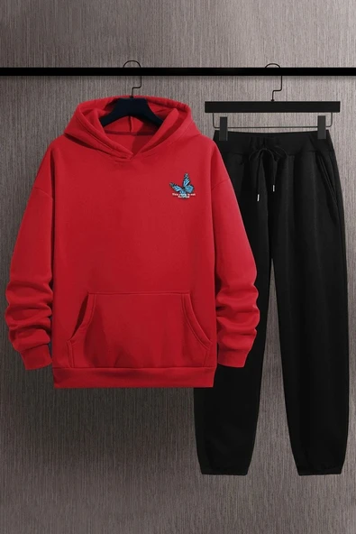 Unisex Kelebek Baskılı Eşofman Takımı - 4