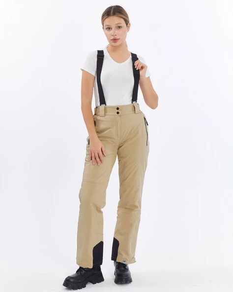 Mapamyumco Kadın Kayak Pantolon-BEJ - Resim 7