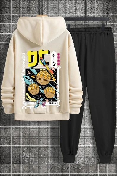 Unisex Tokoyaki Baskılı Eşofman Takımı