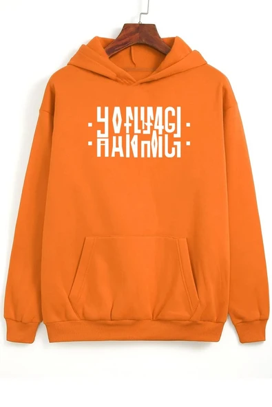 Hanımcı Yazılı Katlamalı Sweatshirt - Resim 5