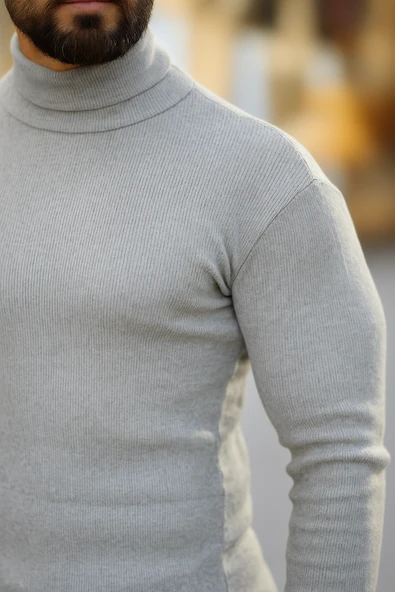 3'lü Paket Erkek Boğazlı Balıkçı Triko Kazak - 8