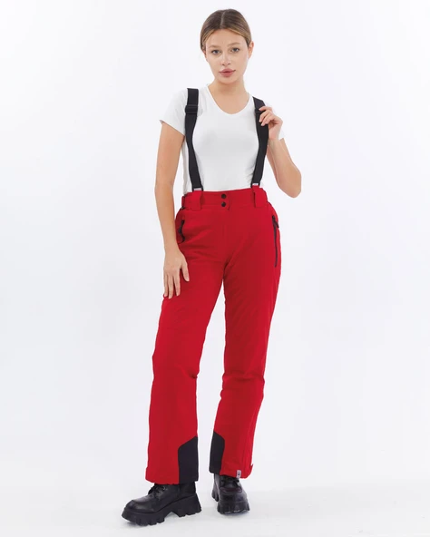 Mapamyumco Kadın Kayak Pantolon-KIRMIZI - Resim 9