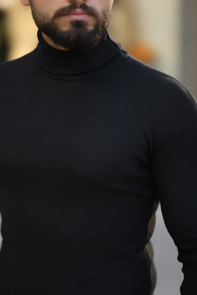 3'lü Paket Erkek Boğazlı Balıkçı Triko Kazak - 4