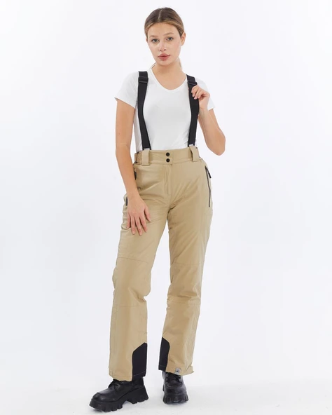 Mapamyumco Kadın Kayak Pantolon-BEJ - Resim 2