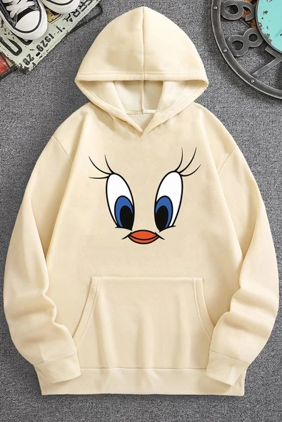 Unisex Tweety Baskılı Sweatshirt - 5