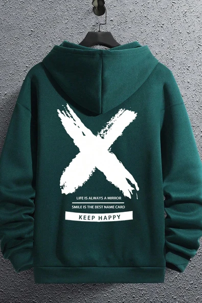 Unisex Sometimes X Baskılı Sweatshirt - 4