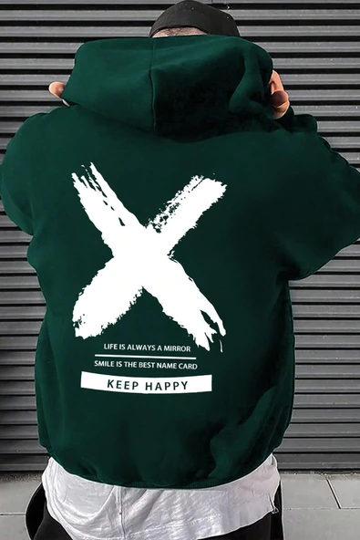 Unisex Sometimes X Baskılı Sweatshirt - 3