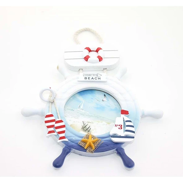 Ahşap Marin Dümenli Çerceve - 2